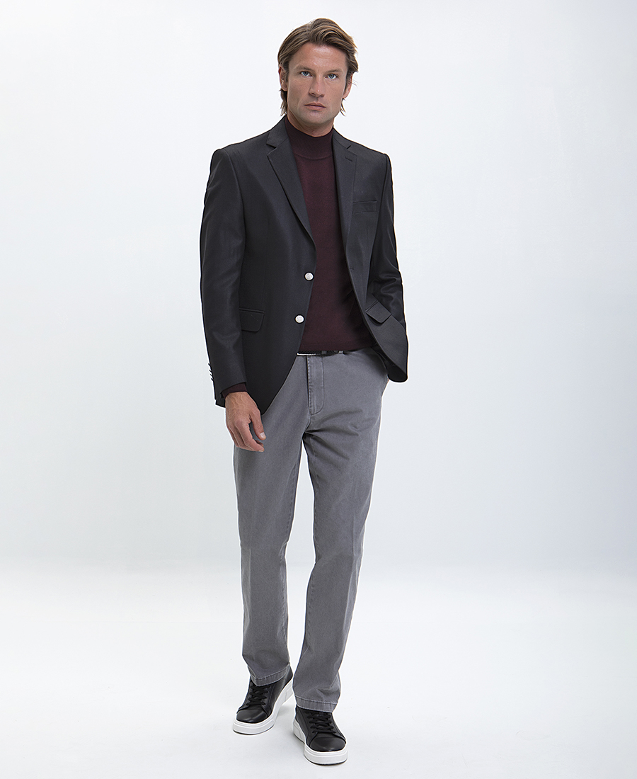Vardas Blazer Super 120's Slim Fit σε Μαύρο φωτογραφία