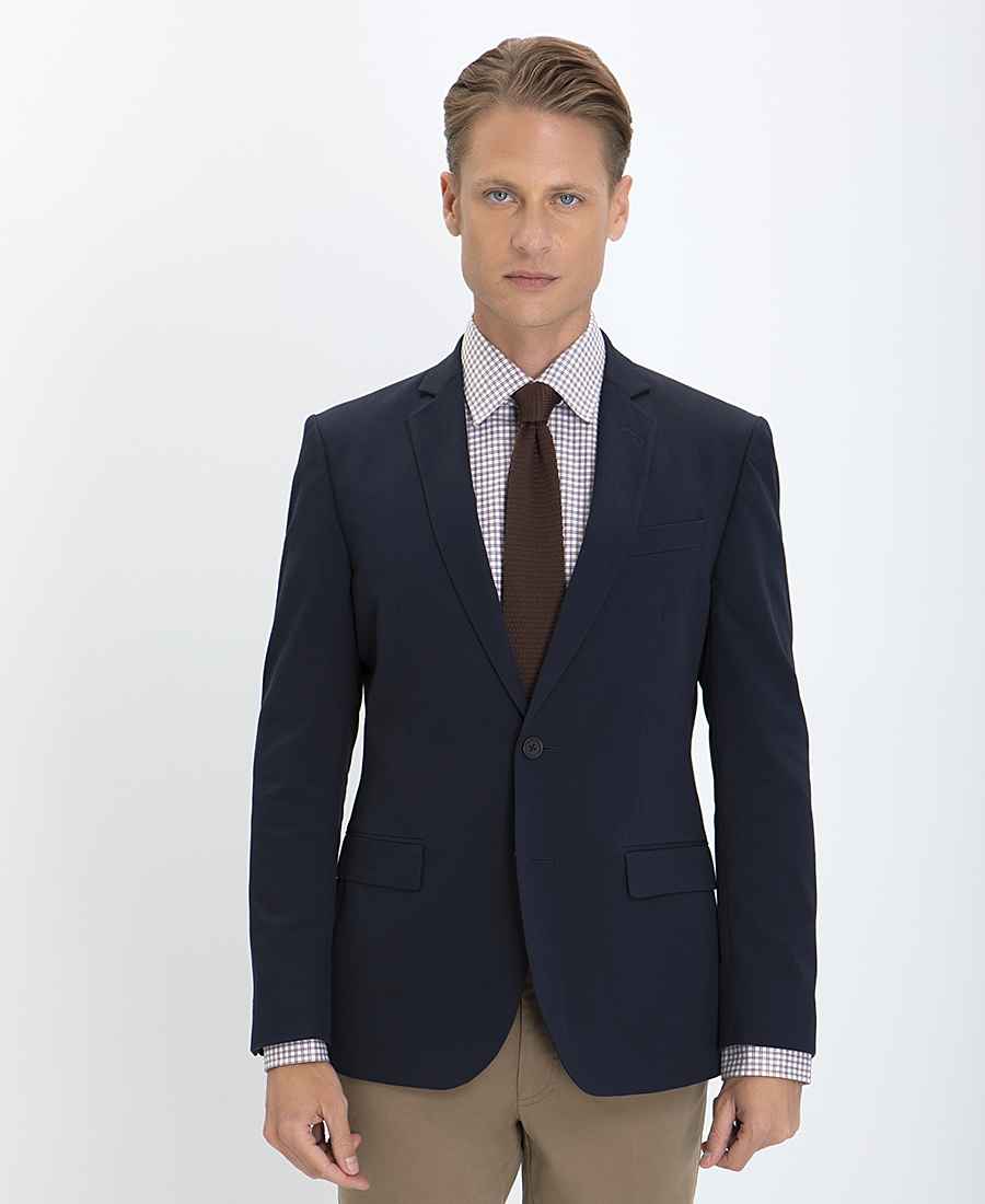 Vardas Vardas Σακάκι Slim Fit σε Μπλε