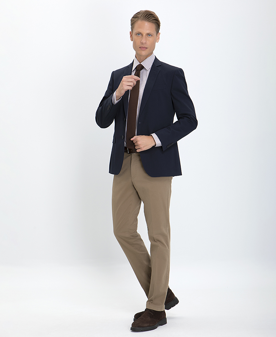 Vardas Σακάκι Slim Fit σε Μπλε φωτογραφία