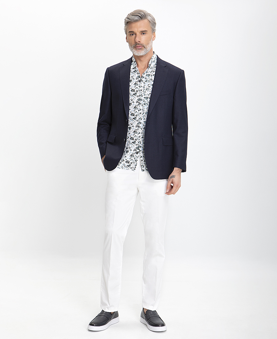 Vardas Σακάκι Modern Fit σε Μπλε Καρό φωτογραφία