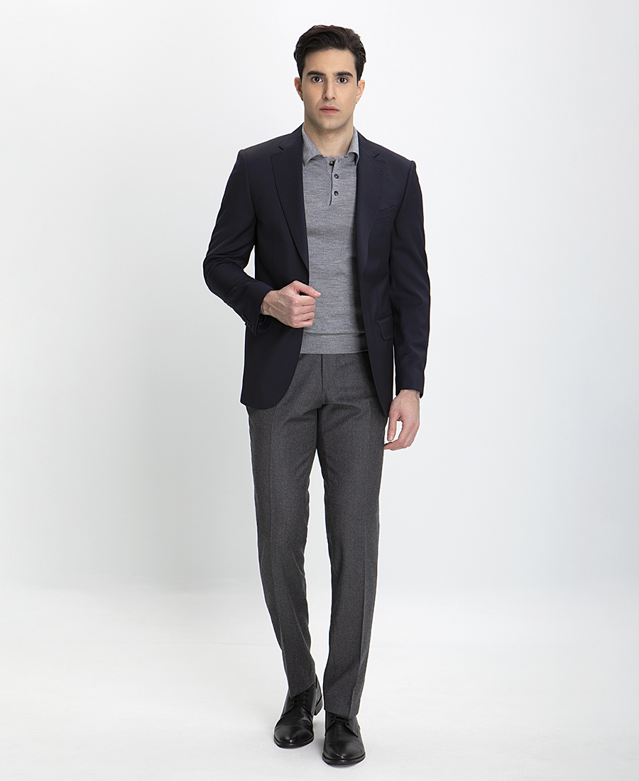 Vardas E-motion Σακάκι Modern fit σε Μπλε Σκούρο φωτογραφία