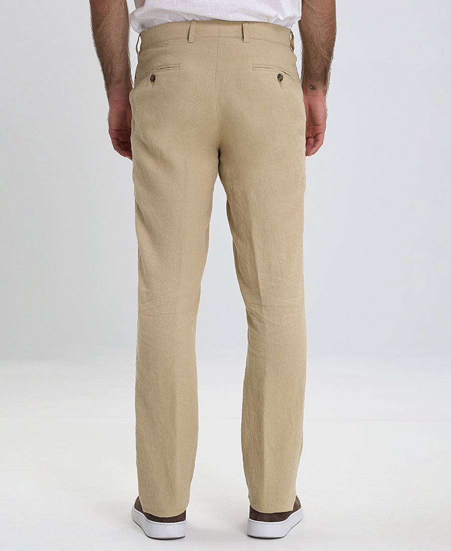 Λινό Παντελόνι Modern Fit φωτογραφία