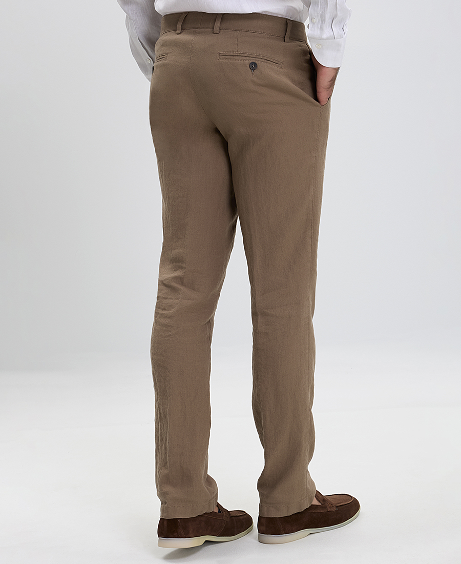 Λινό Παντελόνι Modern Fit φωτογραφία