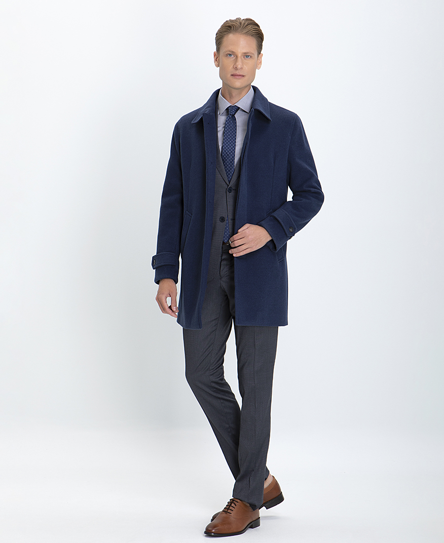 Vardas Παλτό Μονόπετο σε Μπλε