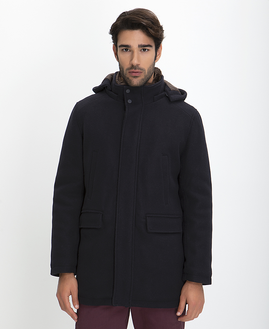 Vardas Ημίπαλτο με Κουκούλα Modern Fit