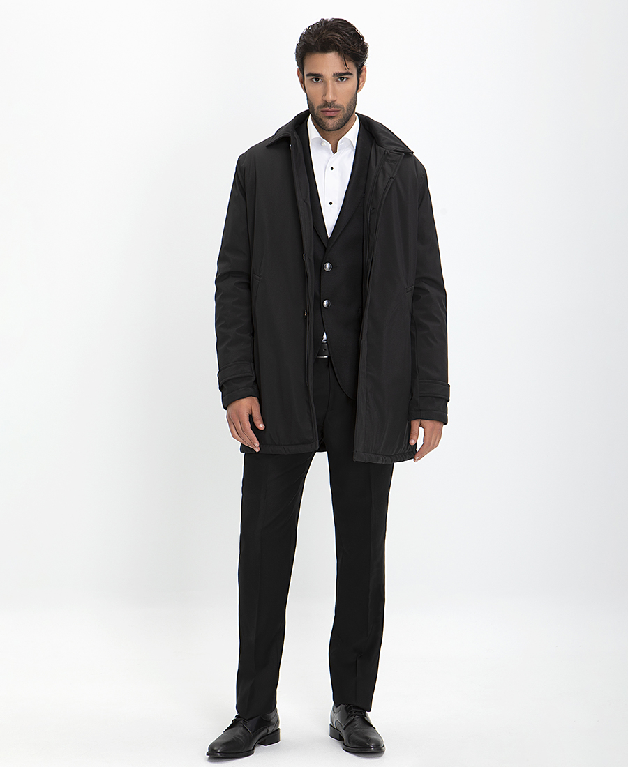 Minimal line Trench Coat Modern Fit φωτογραφία