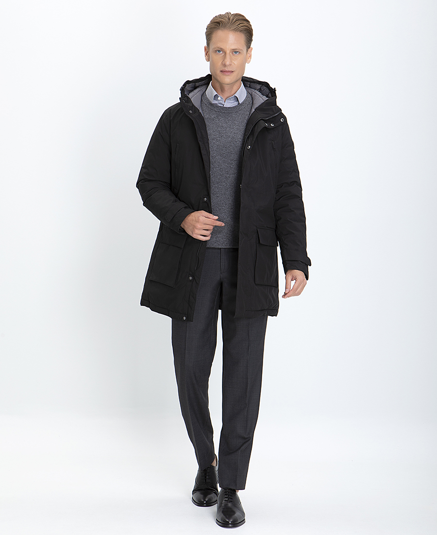 Parka Jacket Modern Fit σε Μαύρο