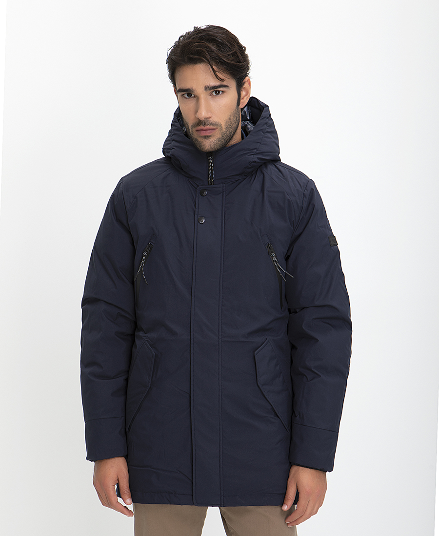 Parka Jacket Modern Fit σε Μπλε Σκούρο