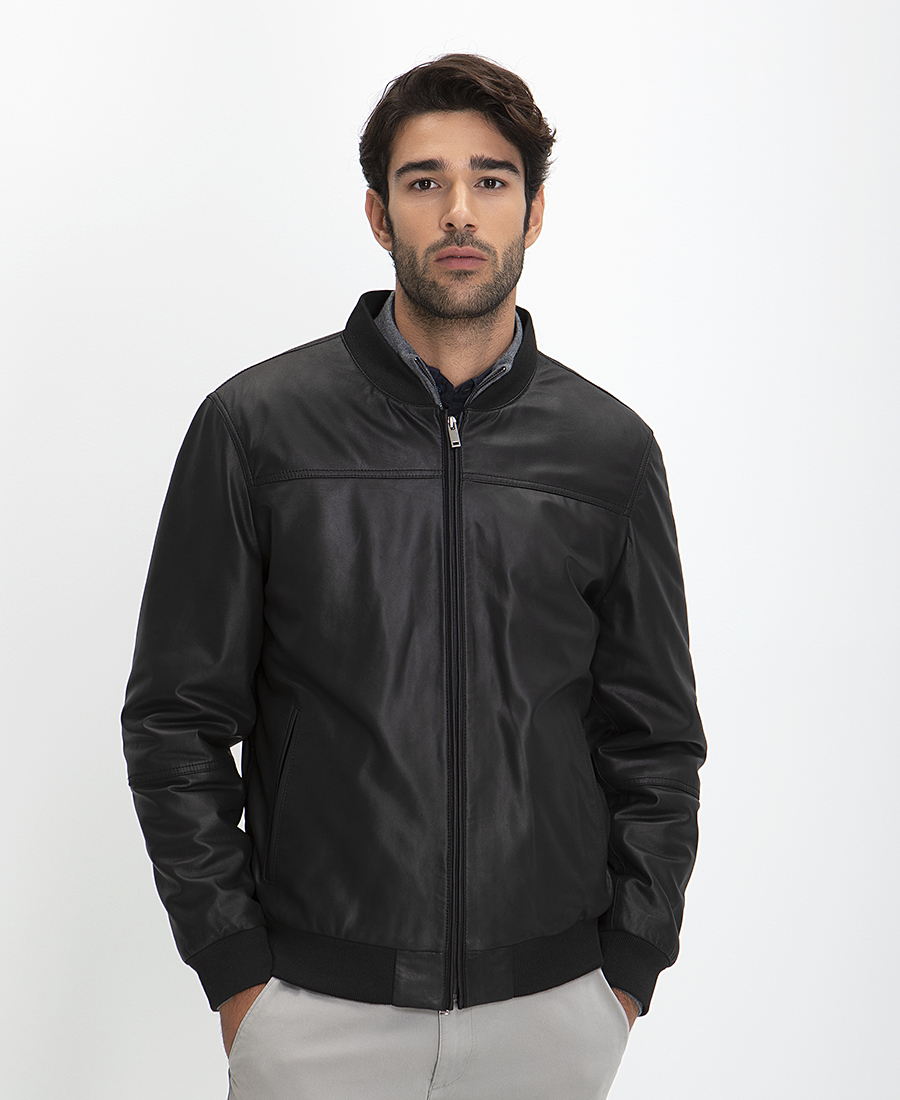 Kaiserhoff Βοmber Jacket Δερμάτινο Modern Fit