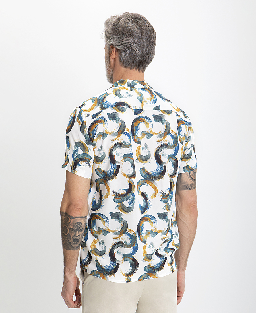 Ανδρικό Overshirt Printed σε Εμπριμέ φωτογραφία