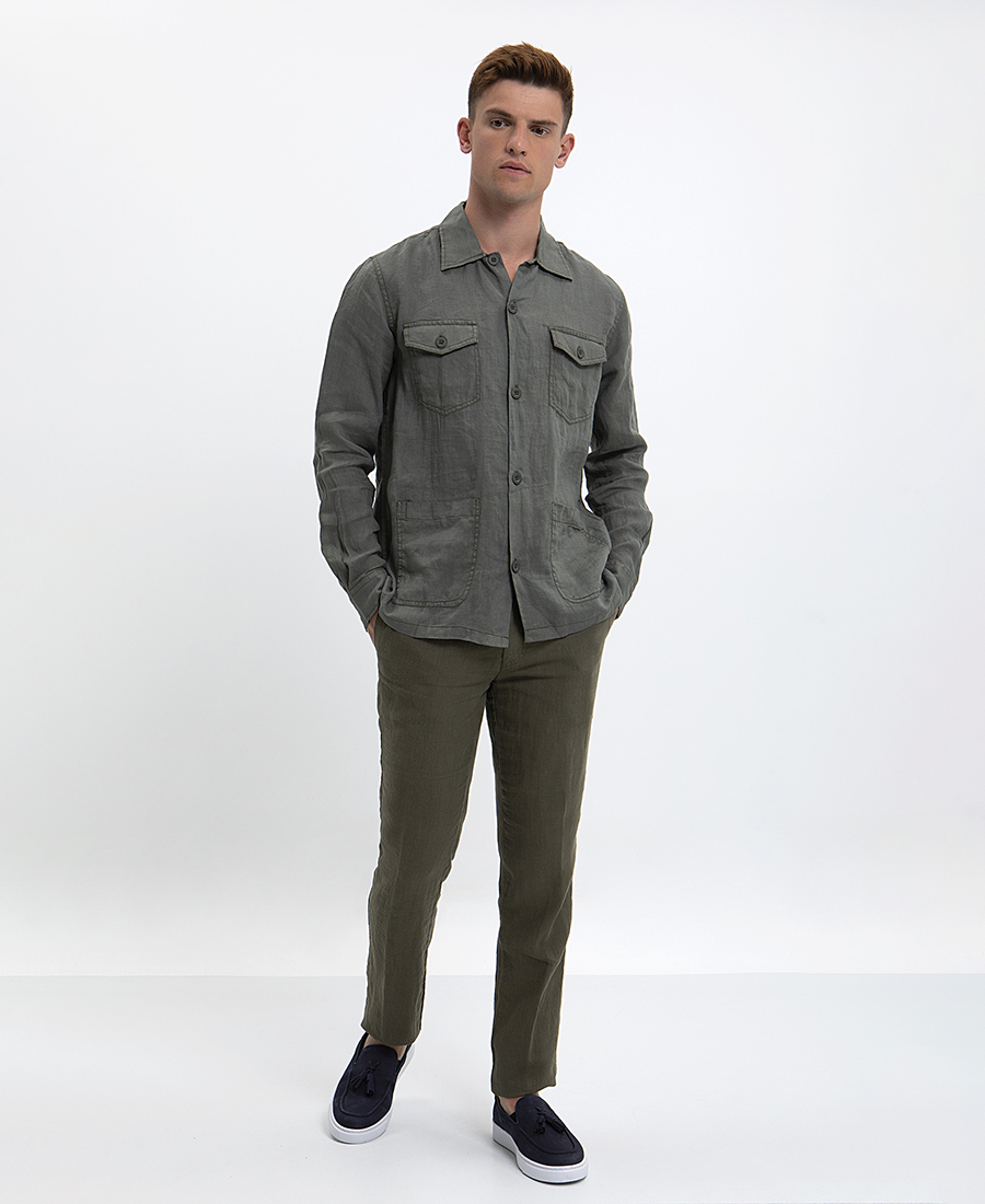 Overshirt Λινό φωτογραφία