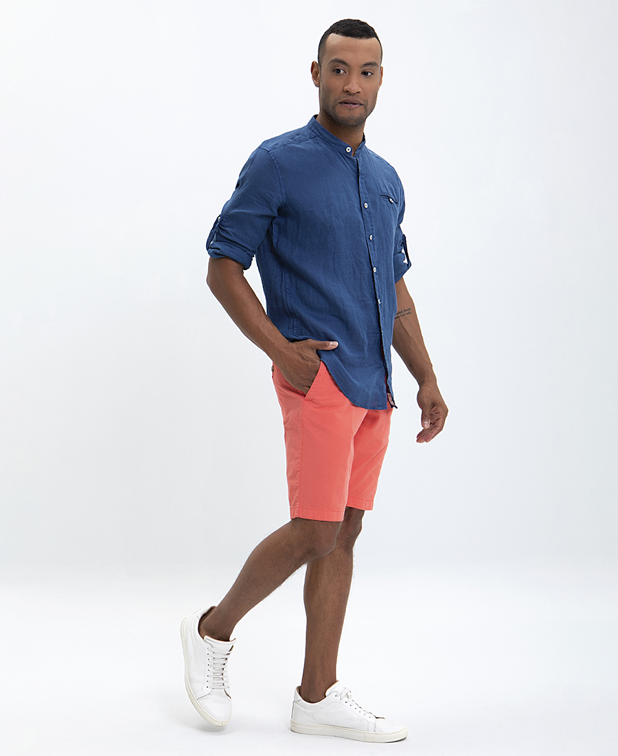 HD x Vardas Βαμβακερή Βερμούδα Modern Fit φωτογραφία