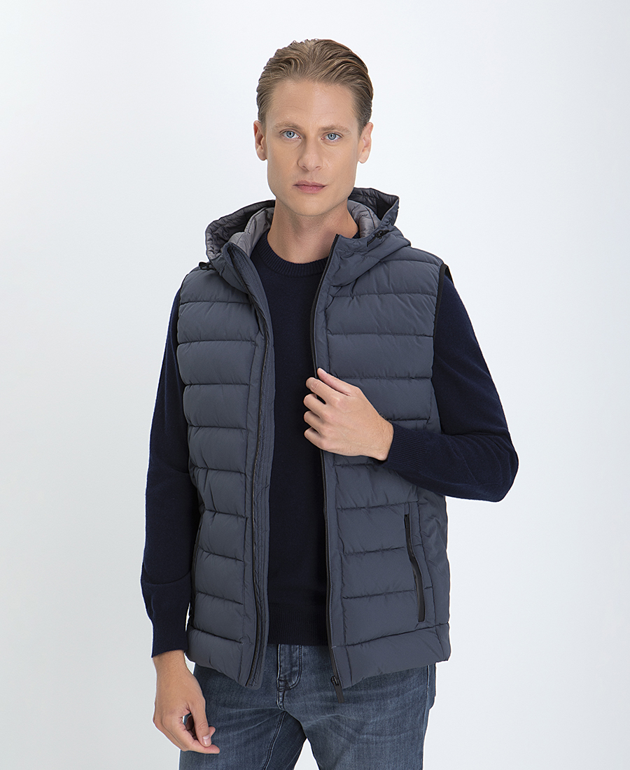 Commander Puffer Γιλέκο με Κουκούλα Modern Fit