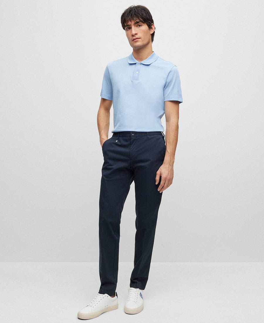 Boss Slim fit Παντελόνι in stretch cotton φωτογραφία