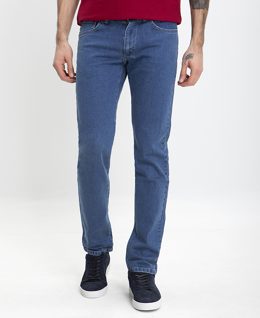 B.S Bags Jean Παντελόνι Modern Fit σε Mπλε