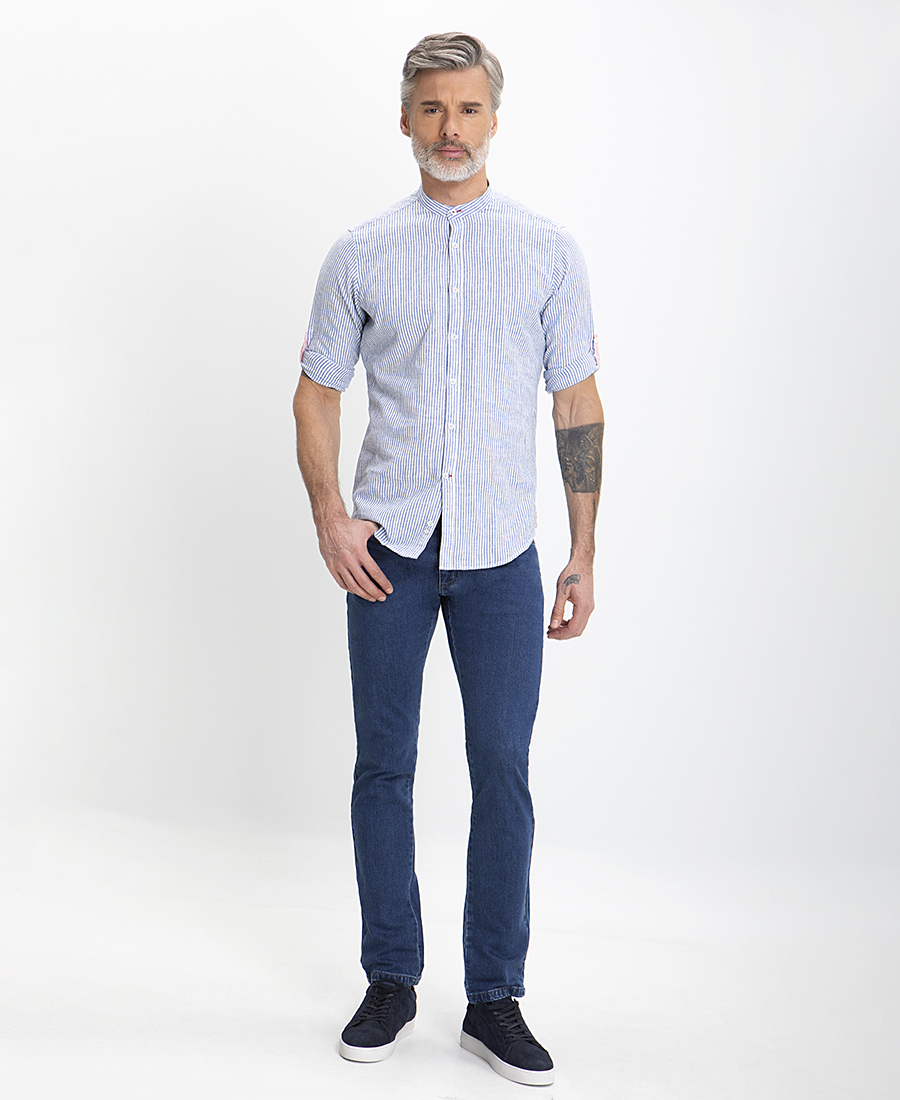 Jean Παντελόνι Modern Fit σε Mπλε Σκούρο φωτογραφία