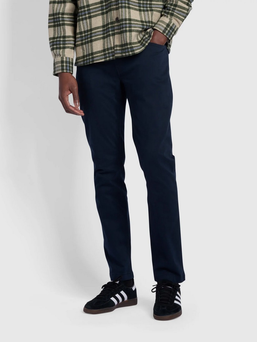Farah Farah Twill Chinos Παντελόνι Slim Fit σε Μπλε