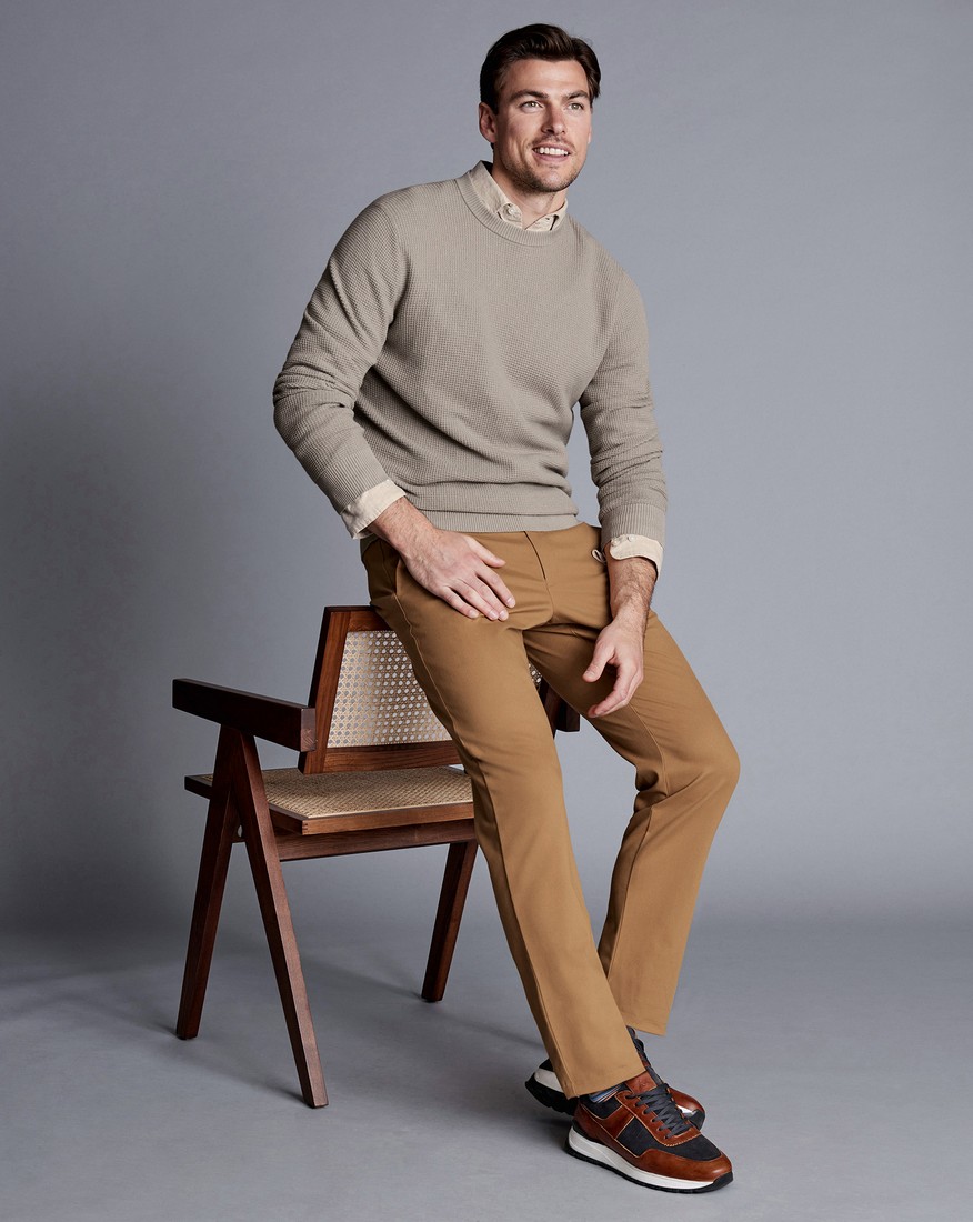 Charles Tyrwhitt Παντελόνι Chinos Non Iron σε Καμηλό φωτογραφία