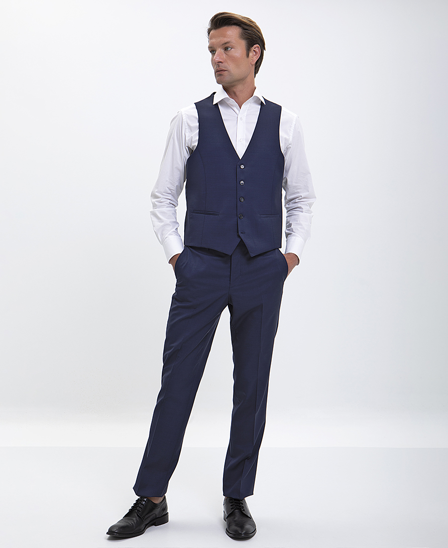 Vardas Ε-motion Γιλέκο Modern Fit σε Μπλε Σκούρο φωτογραφία