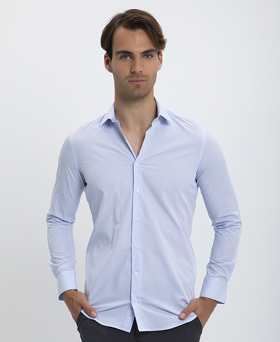 Vardas Vardas Ριγέ Πουκάμισο Slim Fit