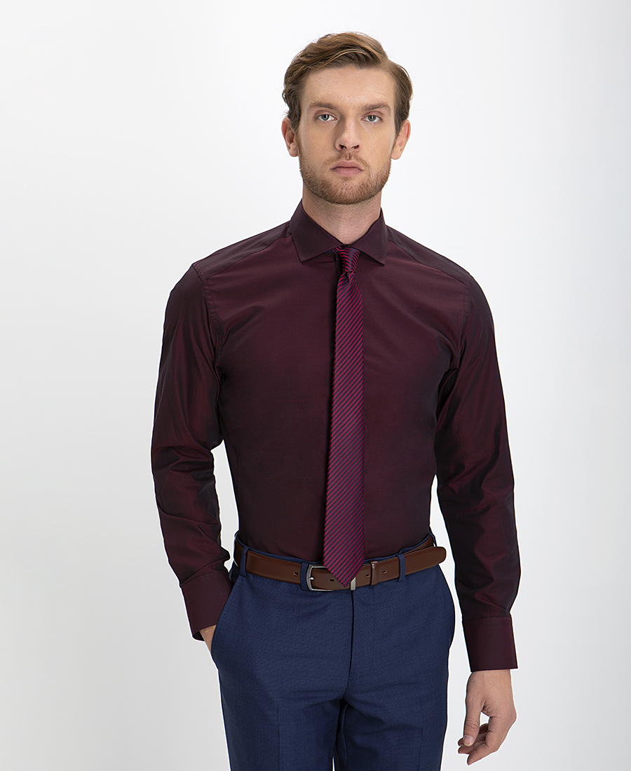 Vardas Vardas Πουκάμισο με Μικροσχέδιο Slim Fit