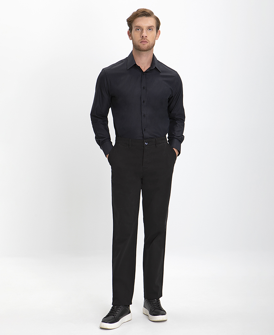 Vardas Πουκάμισο Modern Fit σε Μαύρο φωτογραφία