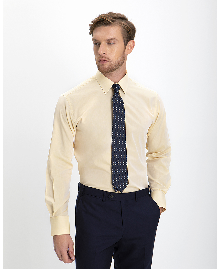 Vardas Vardas Πουκάμισο Modern Fit σε Μπεζ