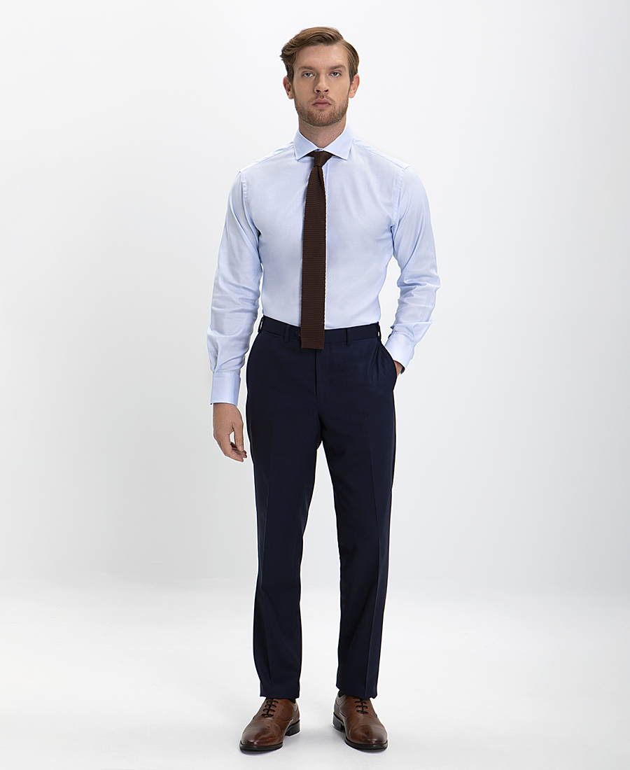 Πουκάμισο με Μικροσχέδιο Modern Fit φωτογραφία