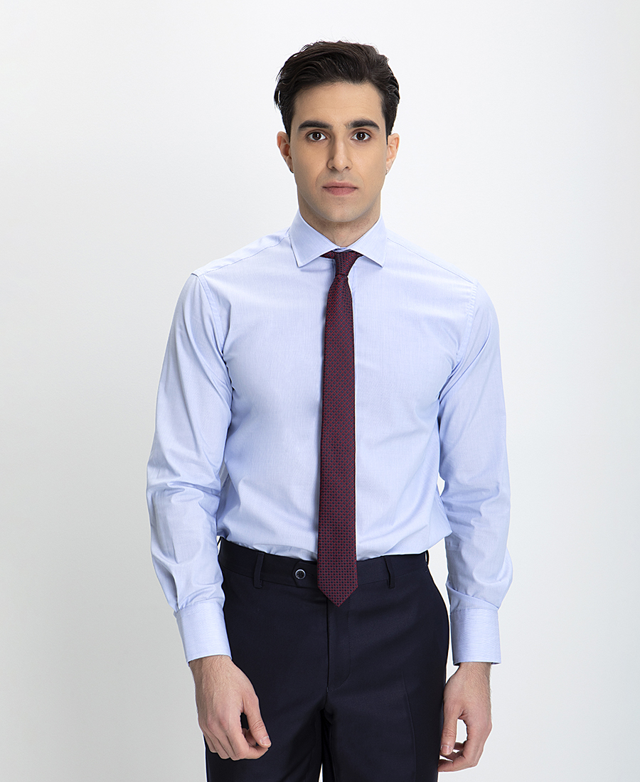 Kaiserhoff Πoυκάμισο Modern Fit σε Θαλασσί Σιελ