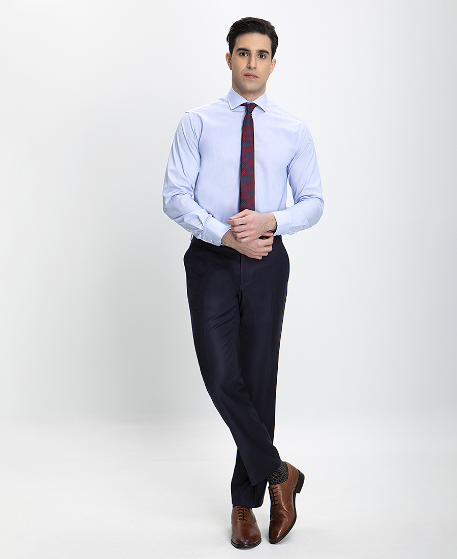 Πoυκάμισο Modern Fit σε Θαλασσί Σιελ φωτογραφία