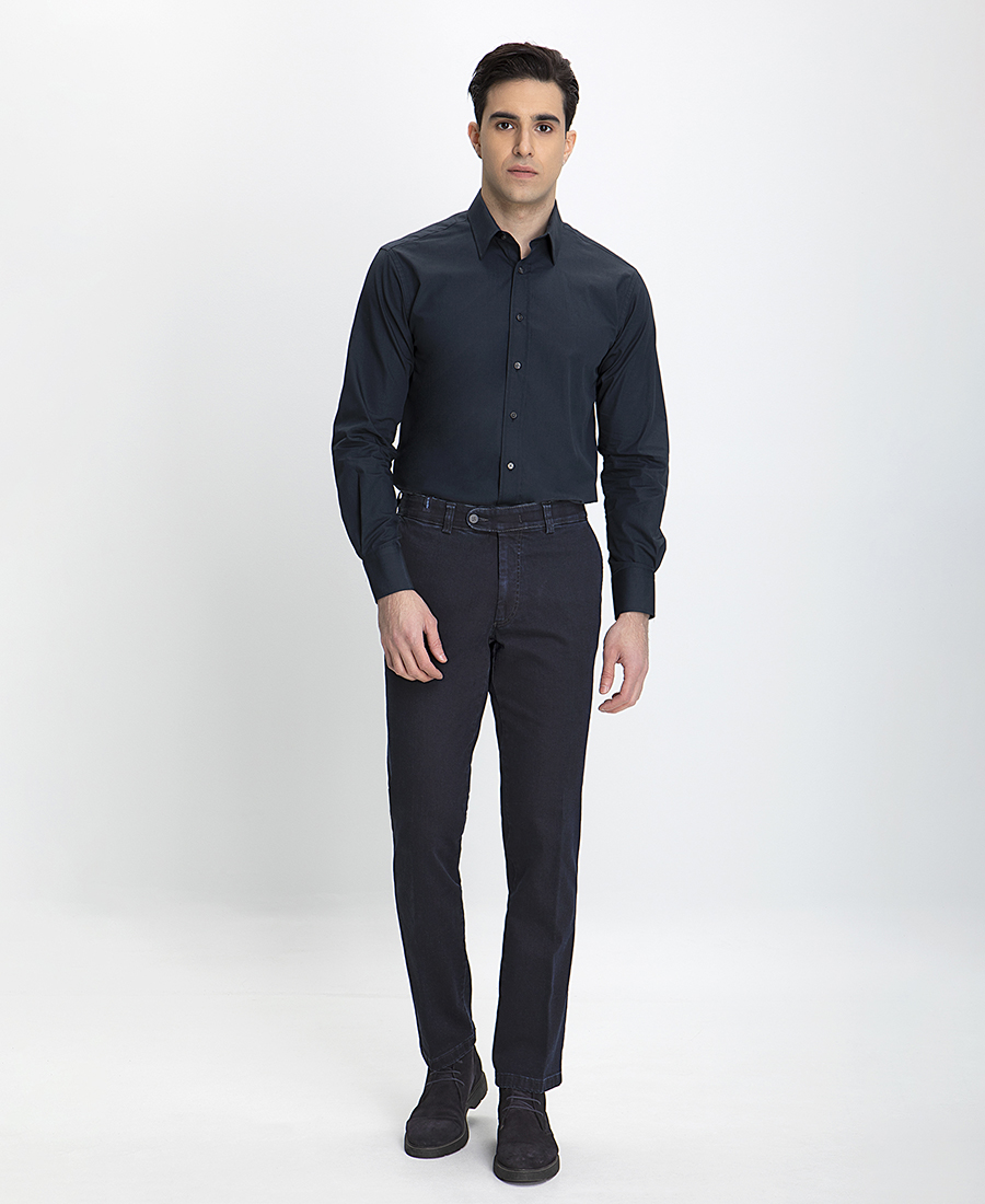 Vardas Πουκάμισο Modern Fit σε Μπλε Σκούρο φωτογραφία