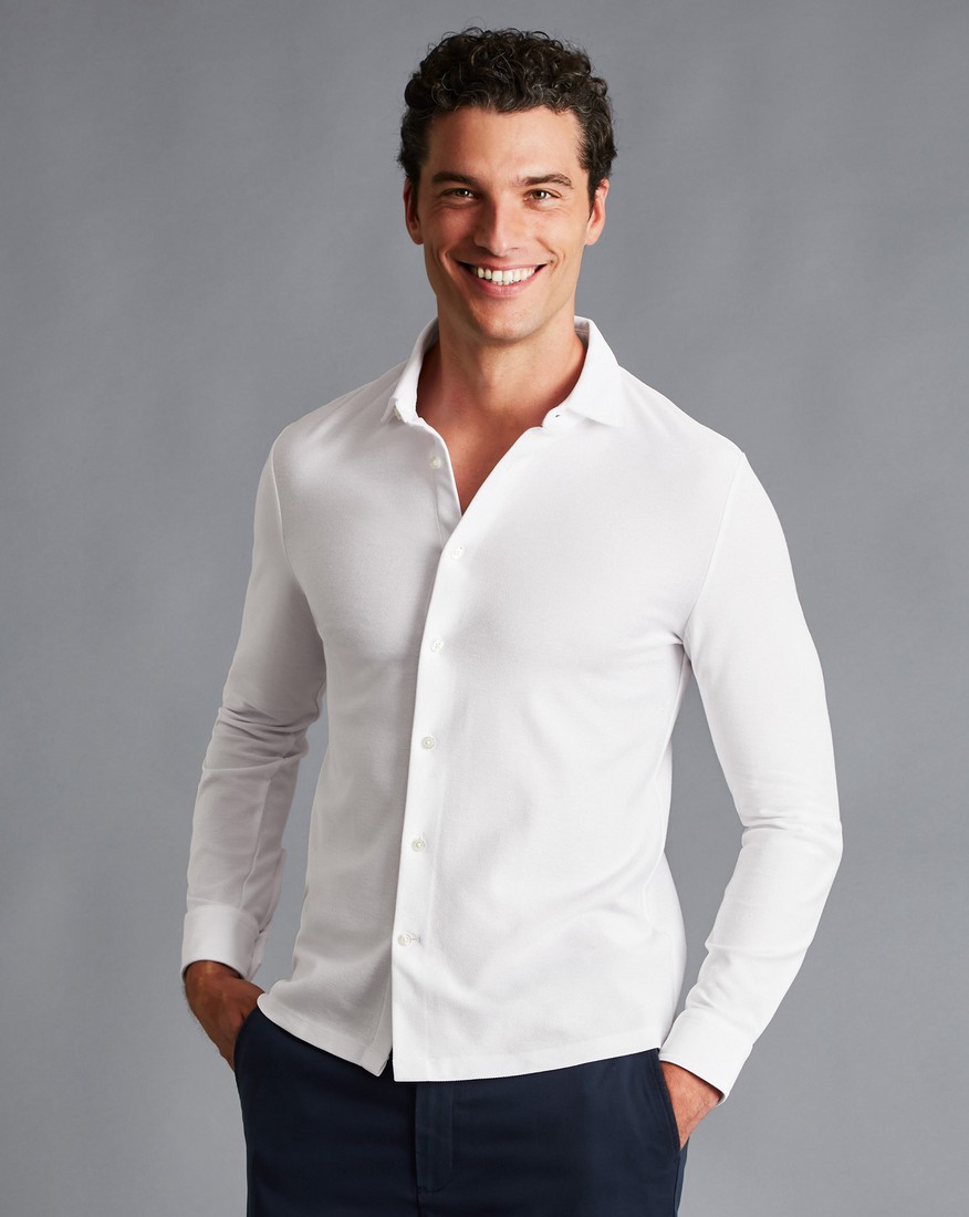 Charles Tyrwhitt Πουκάμισο Twill Jersey