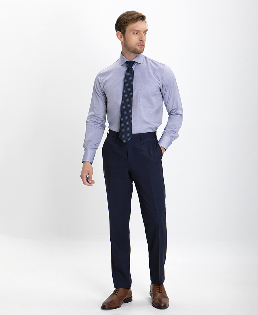Πουκάμισο με Μικροσχέδιο Modern Fit φωτογραφία