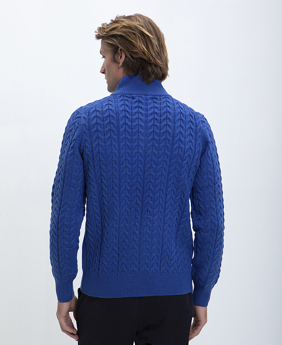 Πουλόβερ Ηalf Zip Modern Fit φωτογραφία