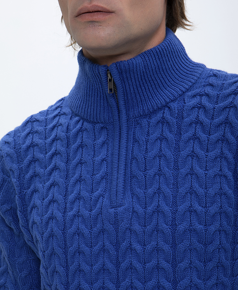 Πουλόβερ Ηalf Zip Modern Fit φωτογραφία