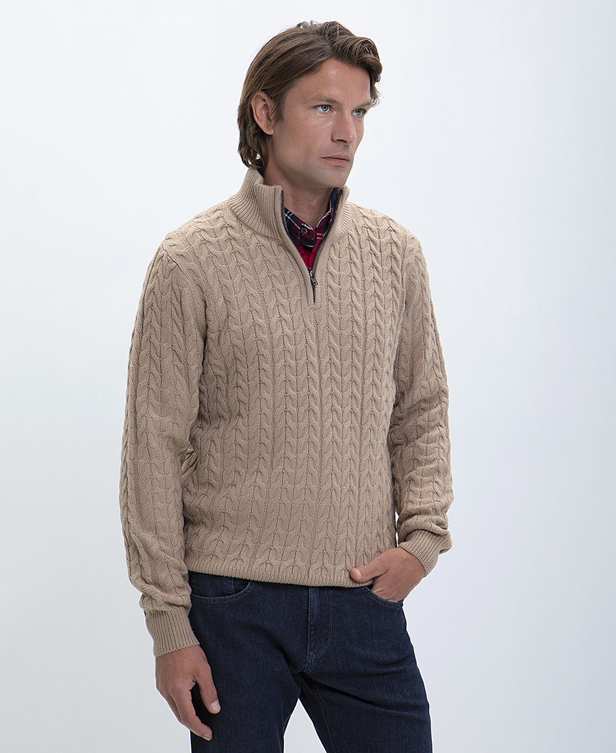 Winfield Πουλόβερ Ηalf Zip Modern Fit