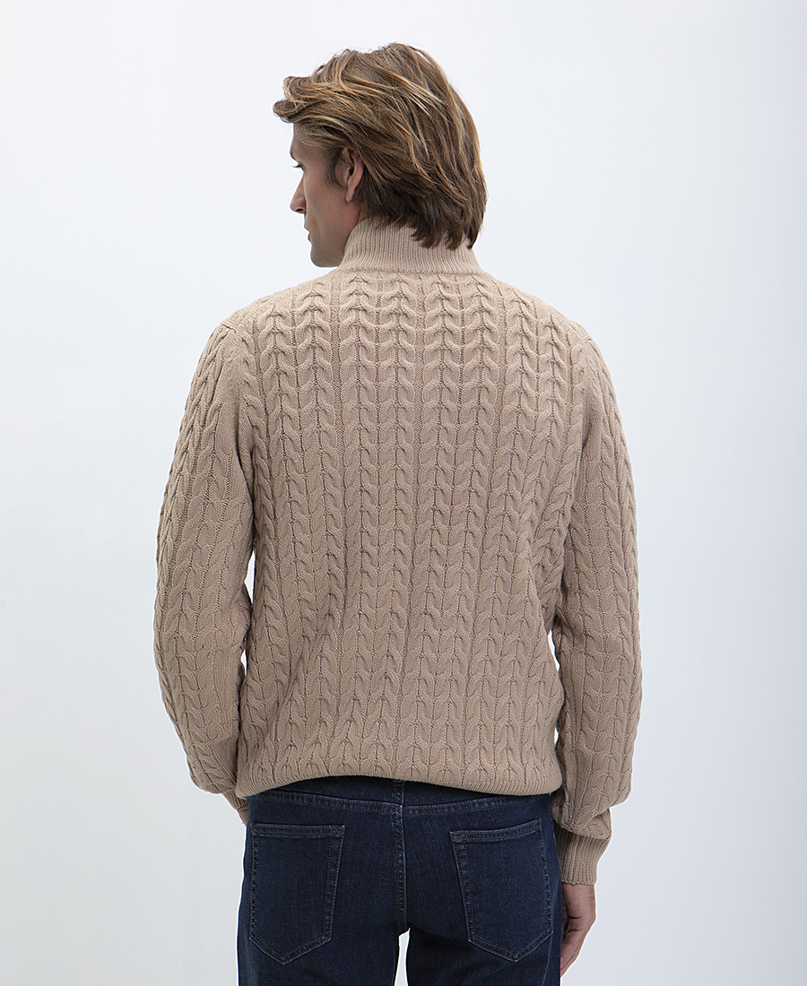 Πουλόβερ Ηalf Zip Modern Fit φωτογραφία