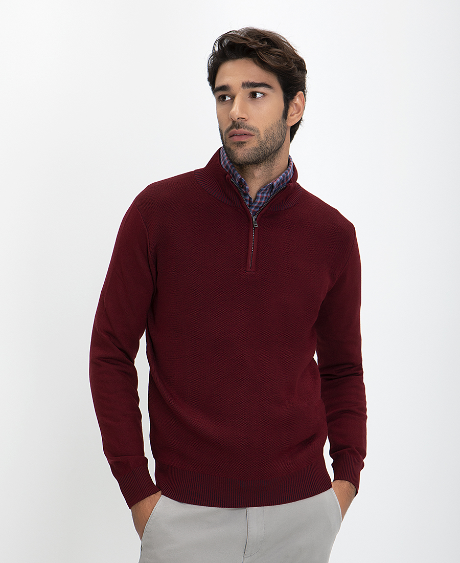 Winfield Πουλόβερ Ηalf Zip Modern Fit