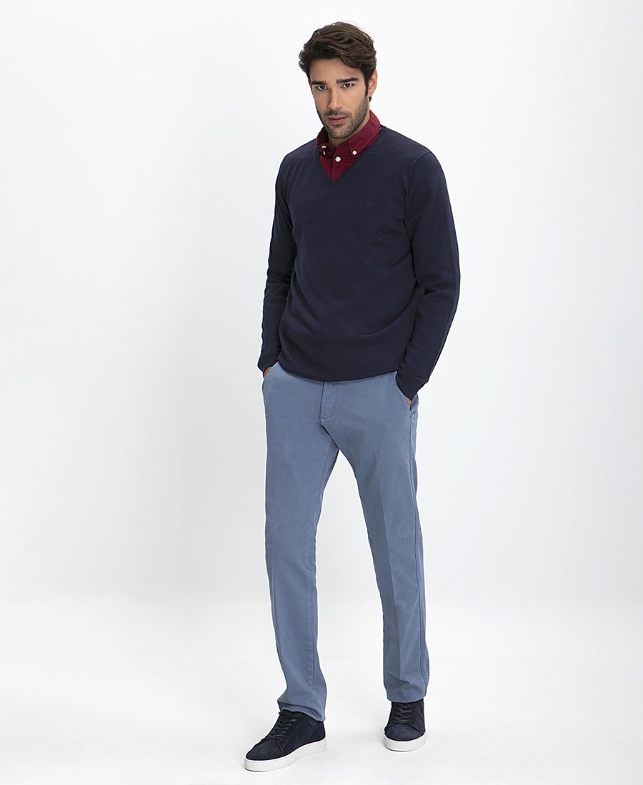 Πλεκτό Πουλόβερ V-neck Modern Fit φωτογραφία