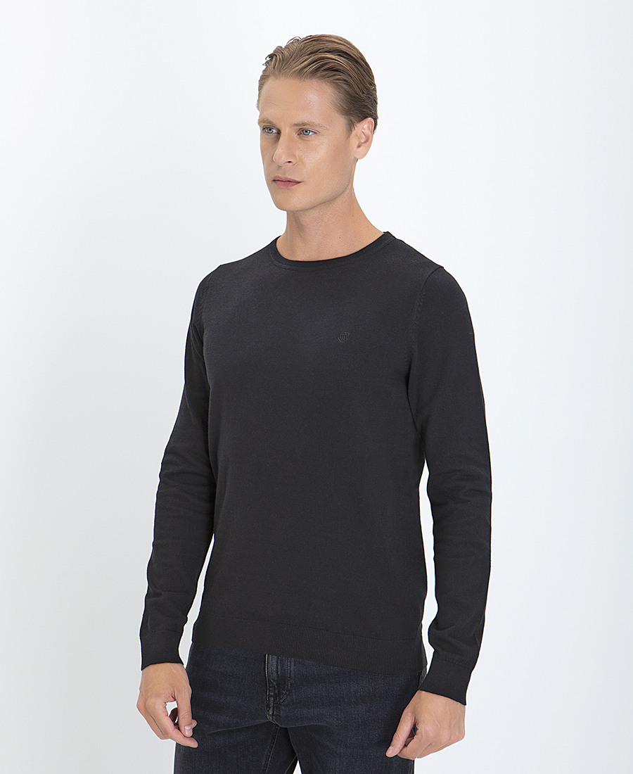 Basefield Πλεκτό Πουλόβερ Modern Fit Cashmere Blend