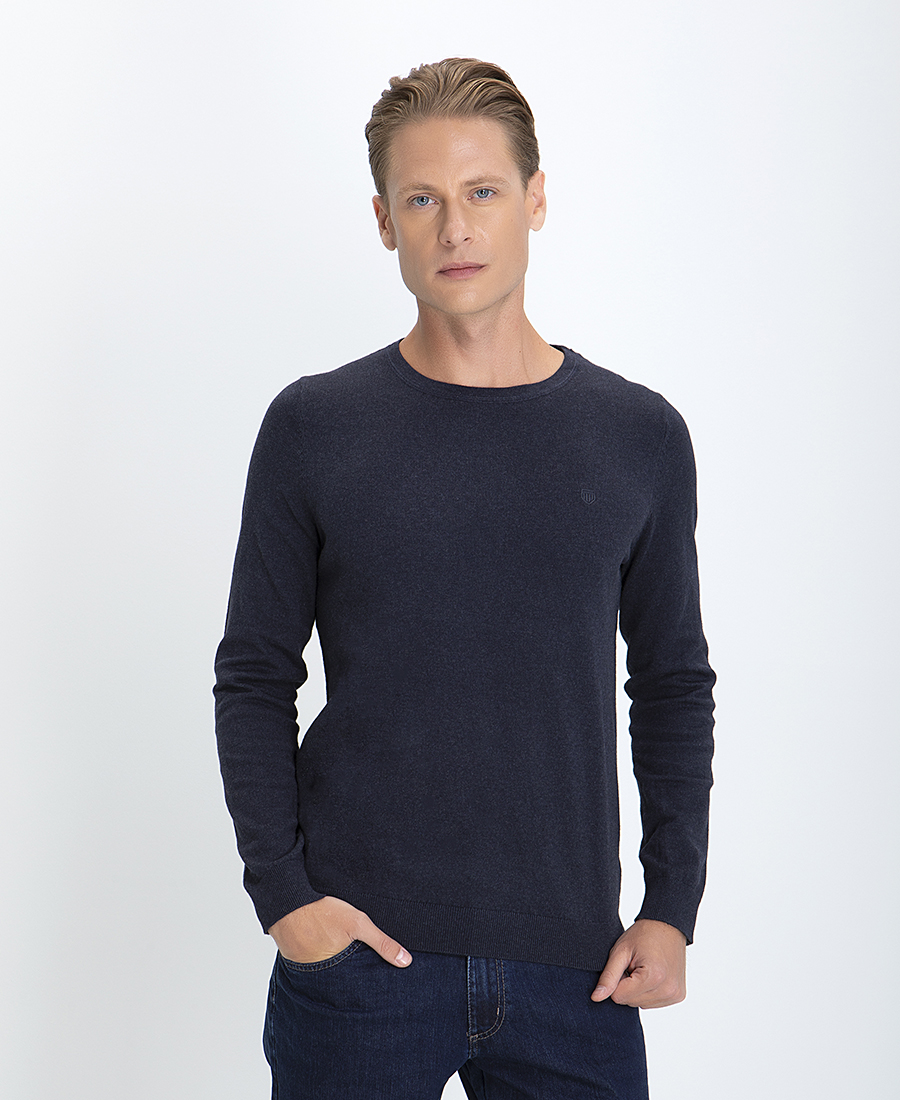Basefield Πλεκτό Πουλόβερ Modern Fit Cashmere Blend