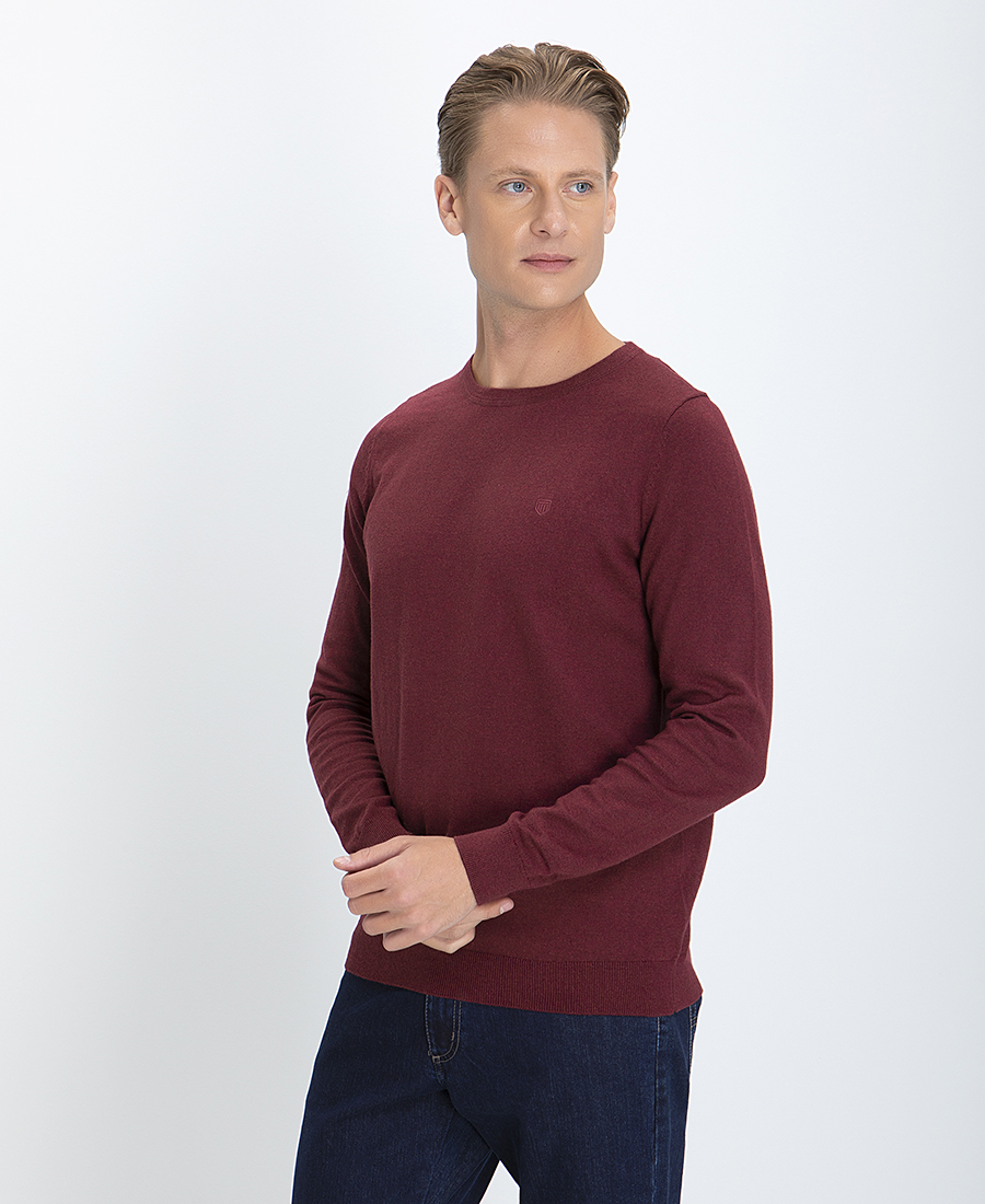 Basefield Πλεκτό Πουλόβερ Modern Fit Cashmere Blend