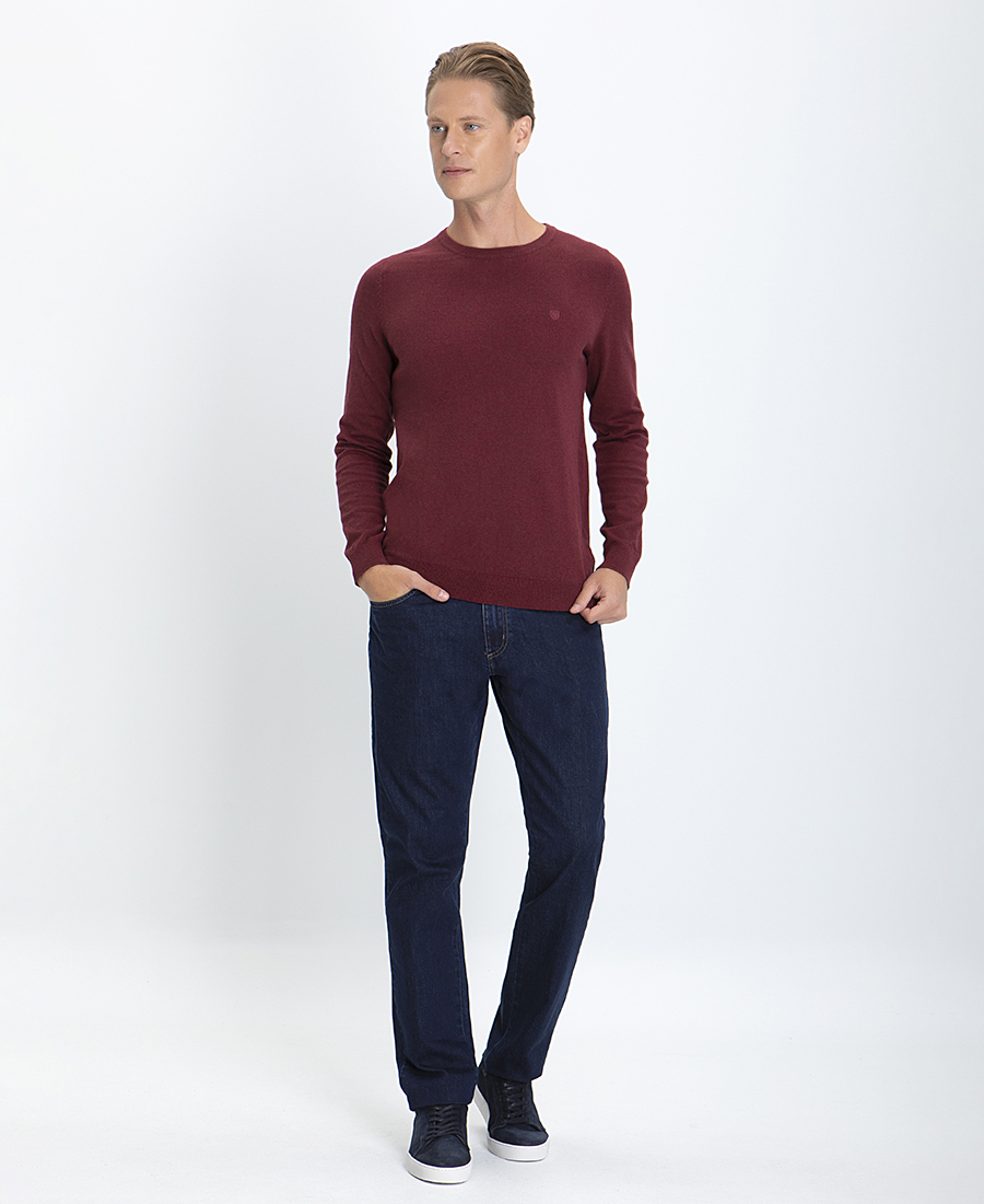 Πλεκτό Πουλόβερ Modern Fit Cashmere Blend φωτογραφία