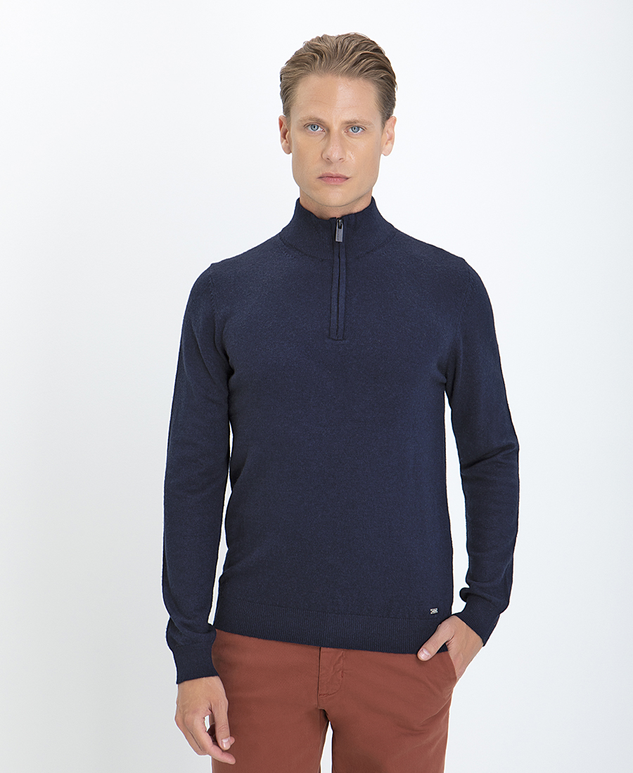 MarkUp MarkUp Πλεκτό Ηalf Zip Μοdern Fit