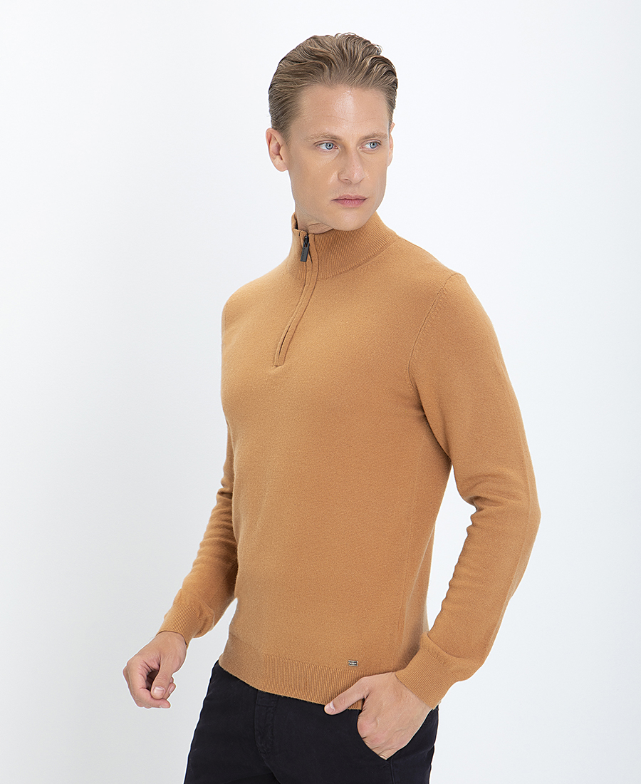 MarkUp MarkUp Πλεκτό Ηalf Zip Μοdern Fit