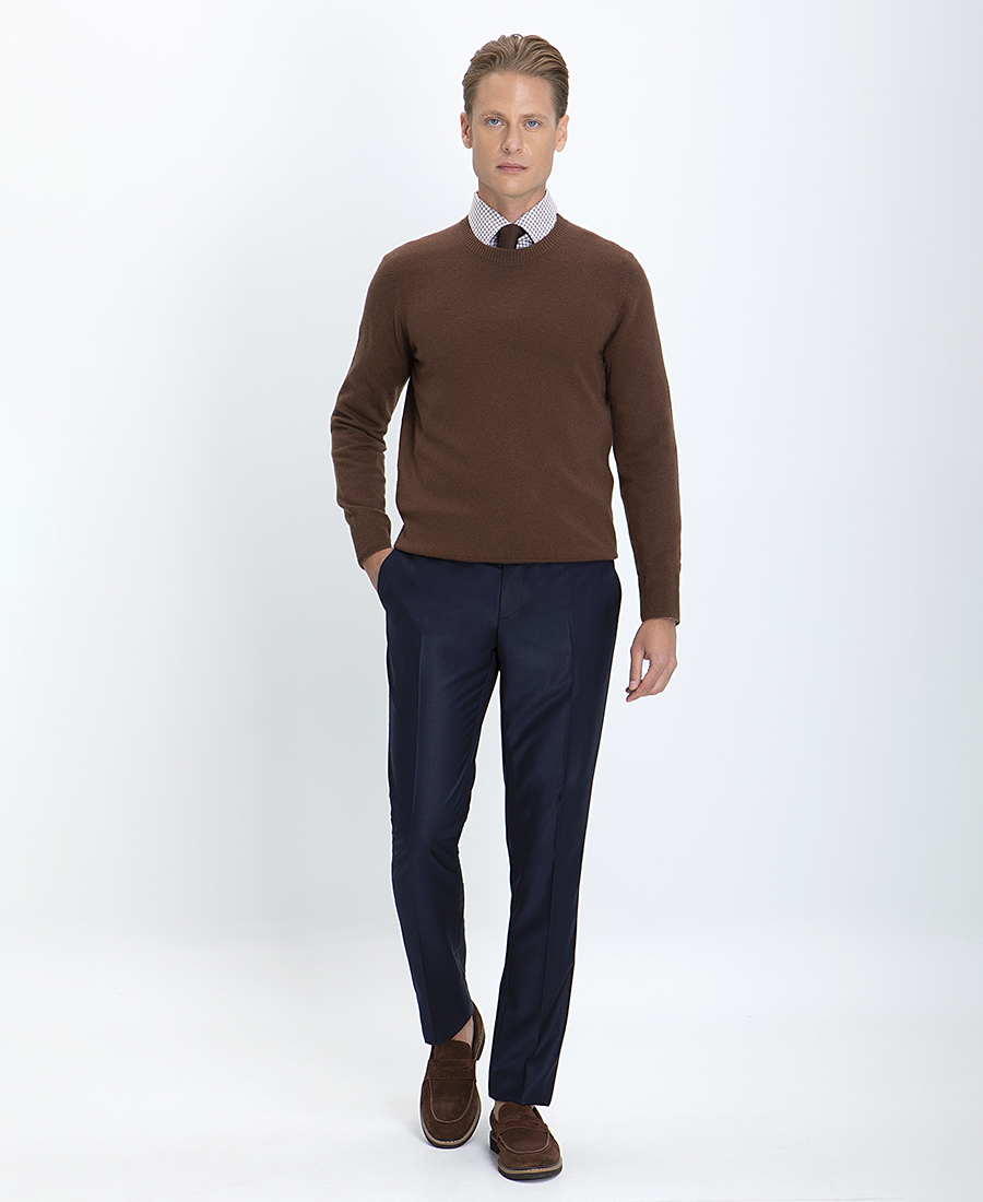 Πλεκτό Πουλόβερ Modern Fit Cashmere Blend φωτογραφία