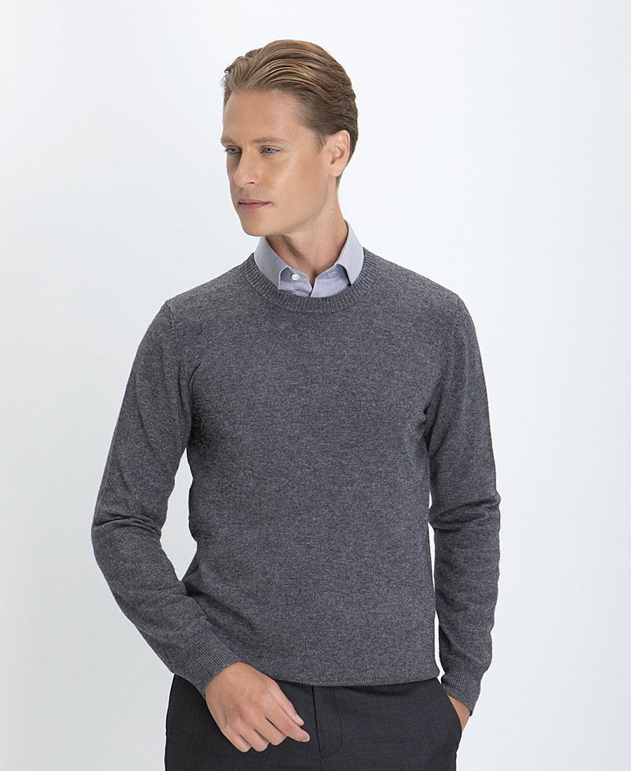 Πλεκτό Πουλόβερ Modern Fit Cashmere Blend