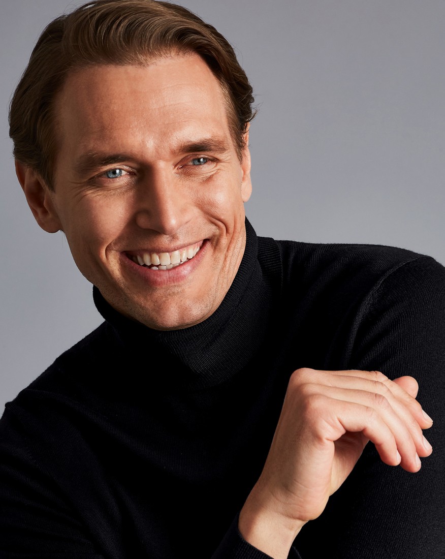 Charles Tyrwhitt Πουλόβερ Ζιβάγκο Merino Wool φωτογραφία