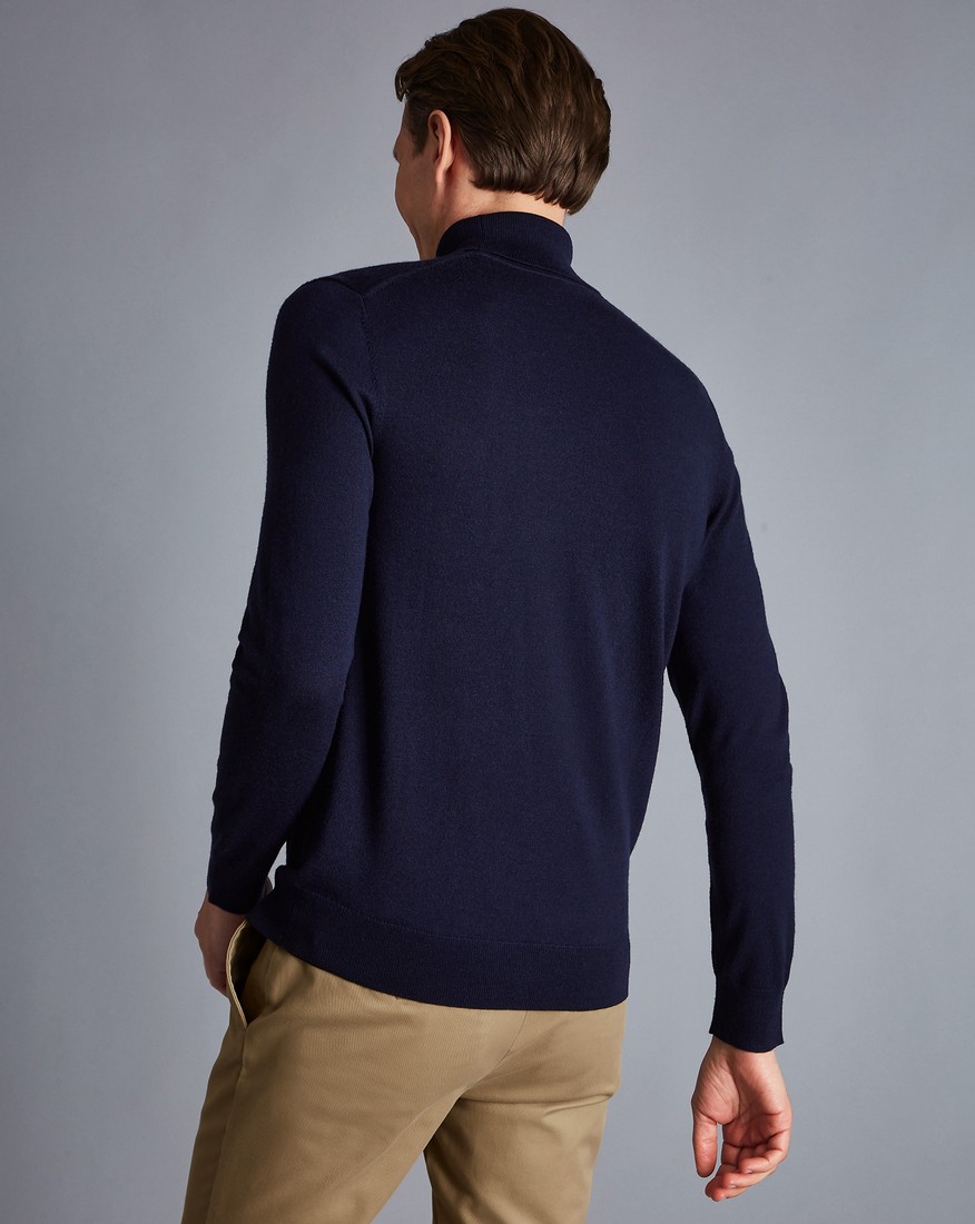 Charles Tyrwhitt Πουλόβερ Ζιβάγκο Merino Wool φωτογραφία