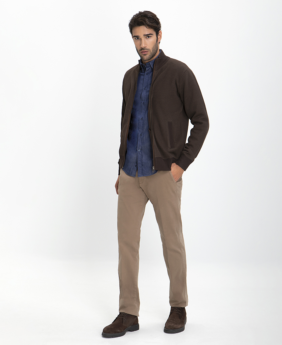 Πλεκτή Ζακέτα Μοdern Fit φωτογραφία